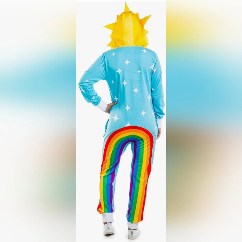 New Unisex Tipsy Elves Rainbow Onesie - Picture 8 of 14